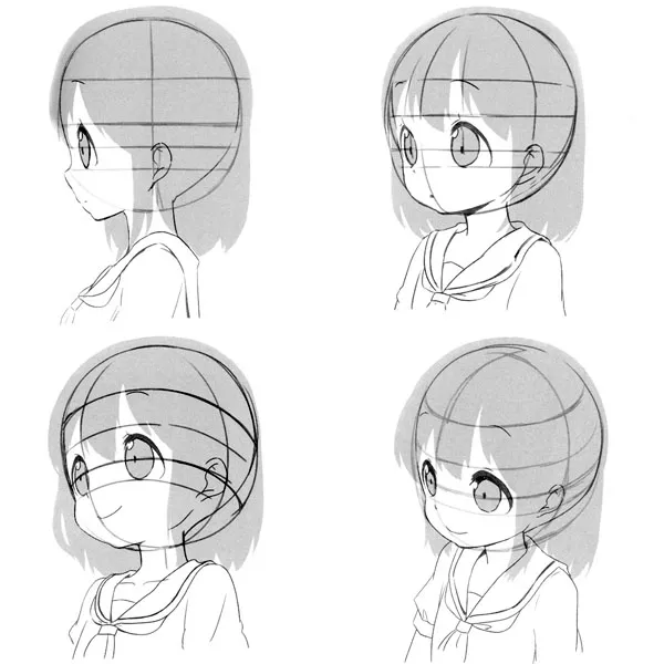 Anime Girls Brown Drooping Eyes Clip Art Free PNG ImageIllustoon