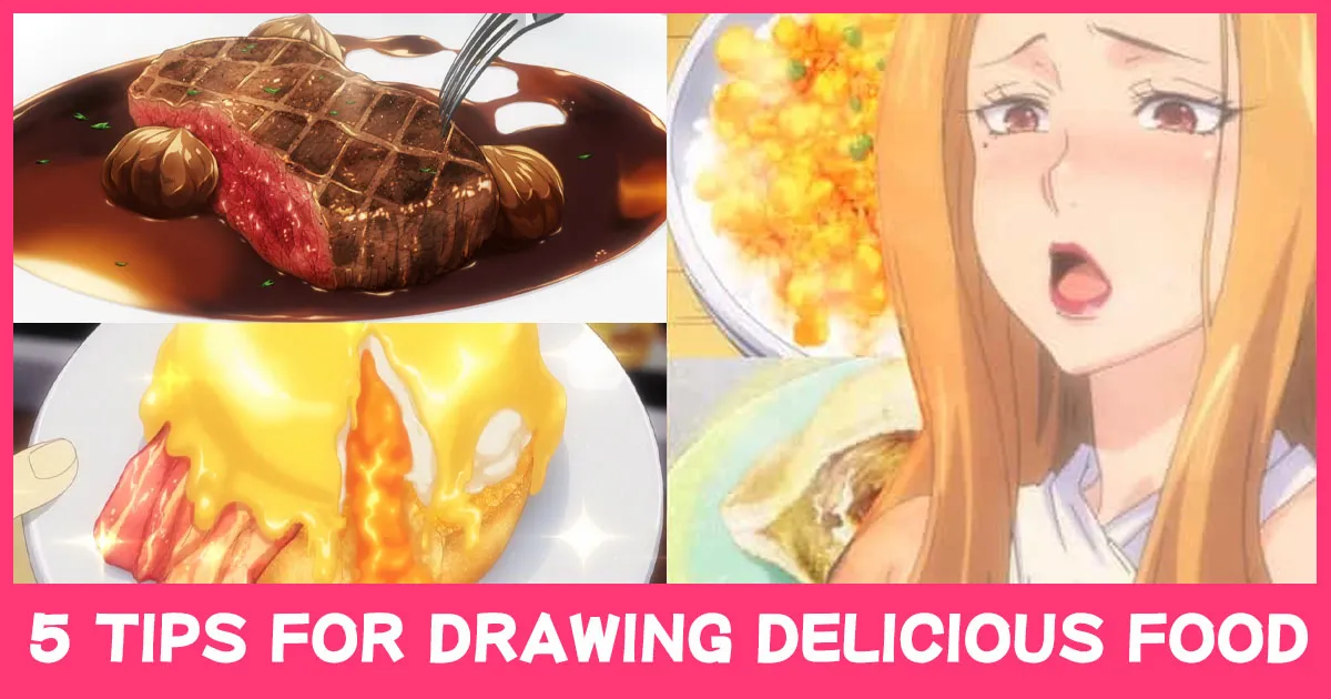 Draw anime food and beverage illustration by Meikitefuka  Fiverr