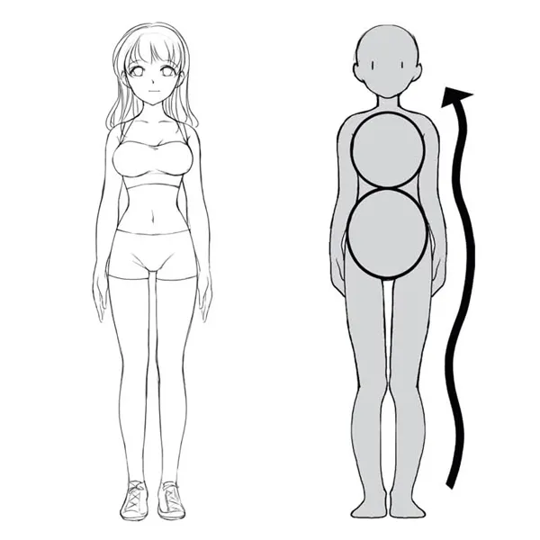 How to Draw Anime Girl Body Step by Step Tutorial - AnimeOutline