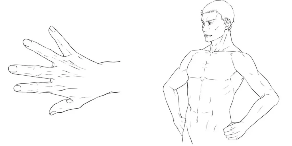 how to draw anime hand