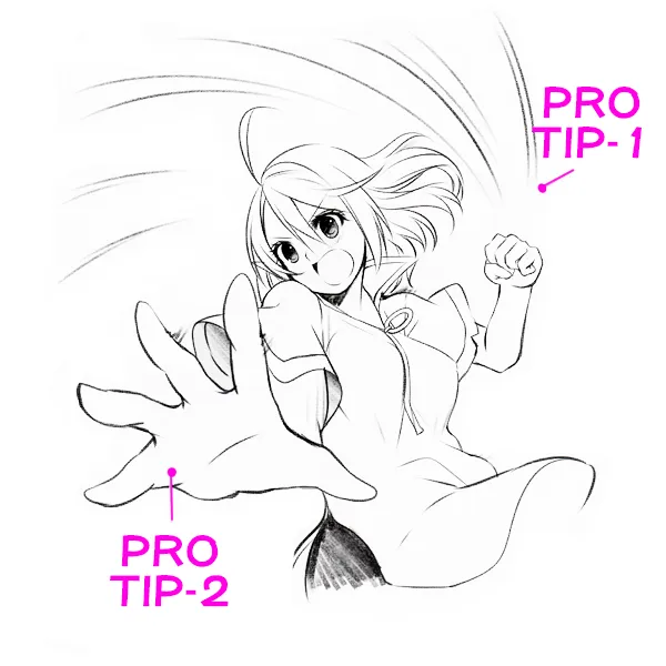 Pro tips for drawing characters in movement Lets talk about battle scenes   Anime Art Magazine
