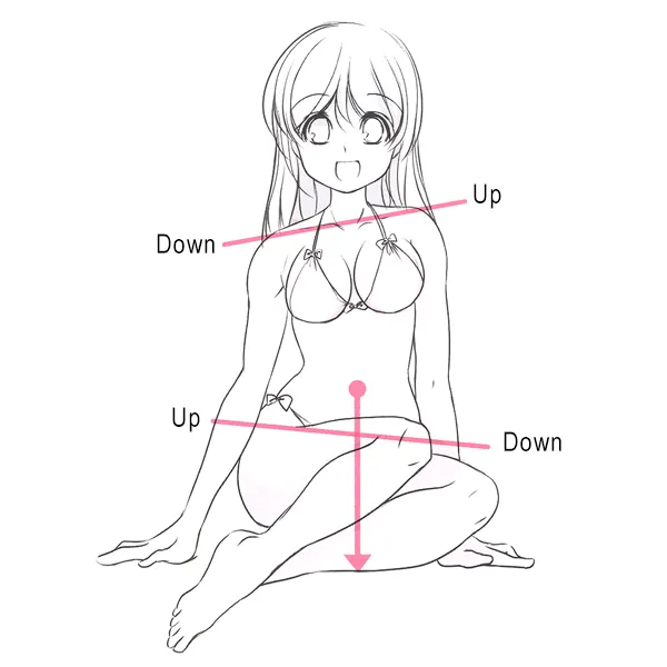 Sitting poses sketch  Anime Bases INFO