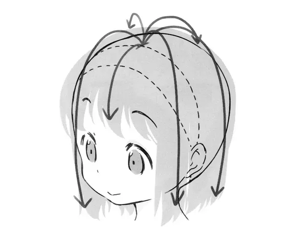anime hair drawing tips