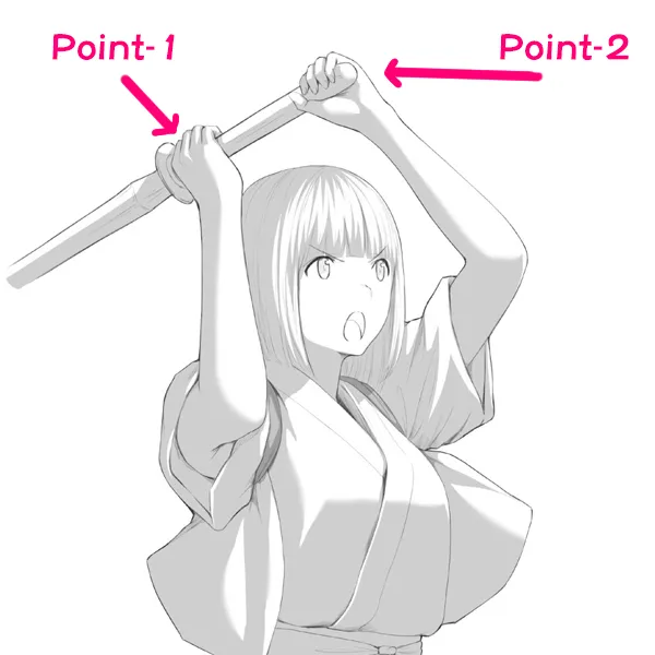 Pose Reference — Sword-fighting male pose
