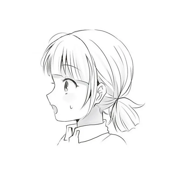 Anime manga girl stock vector Illustration of surprised  138655379