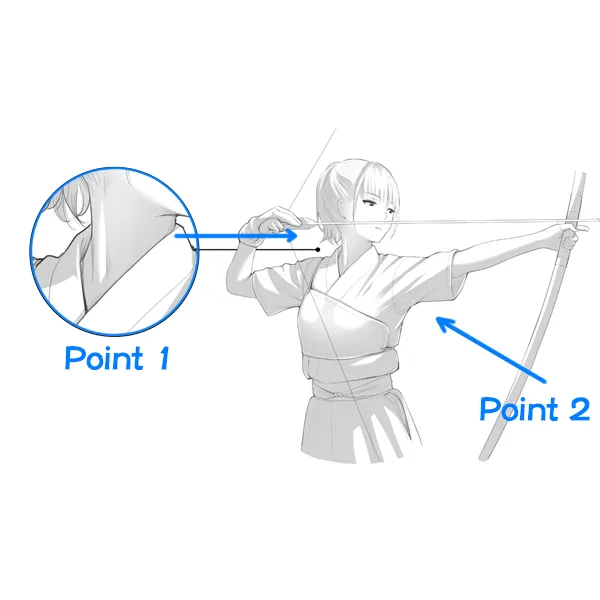 Drawing traditional Japanese poses: Kyūdō “archery” edition - Anime Art ...