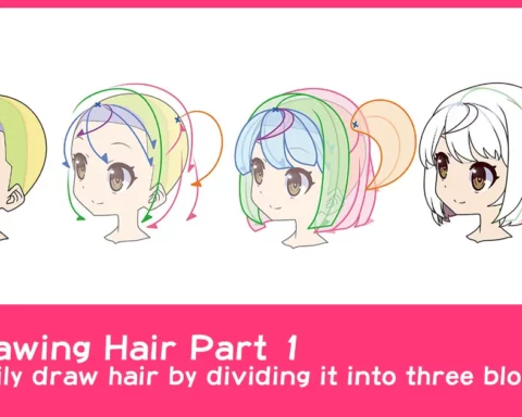 How to Draw Hair - Anime Hair Tutorial 