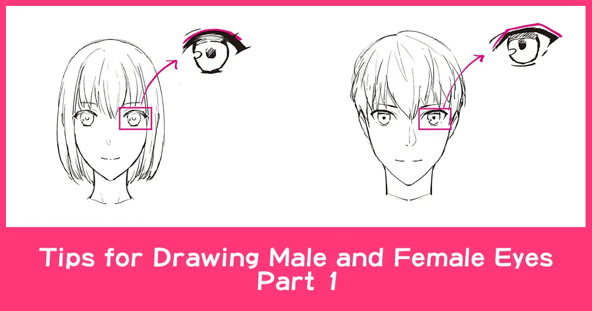 Tutorial of drawing human eye. Eye in anime style. female eyelashes