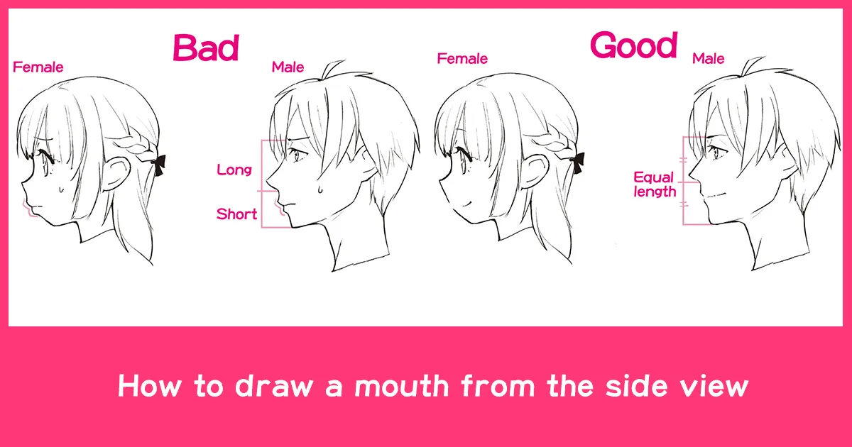 Anime side profile-2. I used the tips from last time, brought ear closer  and sized it properly and made a prominent chin. Still improving but its  something. : r/learntodraw